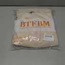 BTFBM Casual Fall Tops for Women 2025 Long Sleeves Solid Shirts Crew Neck Loose Fit Work T Shirt (Beige, L)