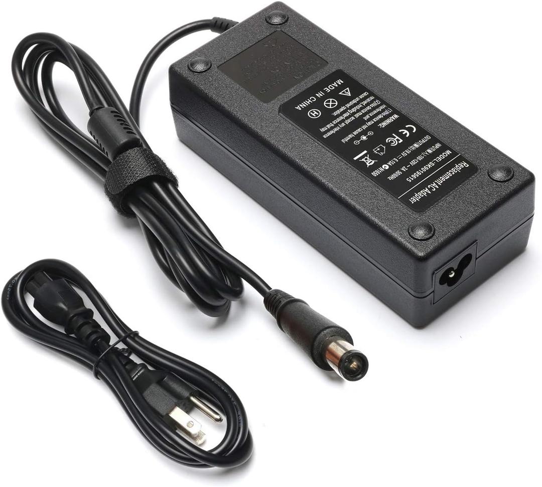 120W 19.5V 6.15A Laptop Adapter Charger Replace for HP Envy DV6 DV4 DV7 DV6-7300 DV4-5300 DV7-7000 DV7-7300 HP EliteBook 8460W 8560W ADP-120MH Power Supply Cord