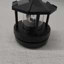Garden Solar Lights, Outdoor LED Solar Lighthouse, Durable Rotatable Waterproof Solar Lights for Pathway Free Size (black - M)