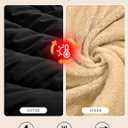 Women's Puffer Jacket with Hood, Lightweight Winter Quilted Jacket Outwear Down Coat Long Sleeve with Fleece Lining (Black)