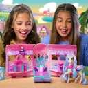 Wild Manes Horse Toys Perla's Clubhouse Trailer Playset with Perla Horse Doll Figure, with Over 25 Interactive Features