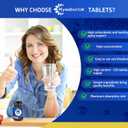 Hywebrvctok Hydrogen Water Tablets with Magnesium, 8 PPM H2 Molecular Hydrogen Tablets for Drinking Water, Rich in Antioxidants, Supports Cellular Health Recovery & Cognitive Function, 120 Counts