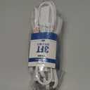 DEWENWILS 3 Foot Extension Cord, 16 AWG SPT-2 Power Cable for Indoor Use, 2 Prong Outlets Plugs for Christmas Decor and Lights, NEMA 5-15P to NEMA 5-15R, White, ETL Listed, 3 Pack