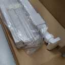 LazBlinds No Tools No Drill 1" Vinyl Mini Blinds, Cordless Blinds for Windows, Light Filtering Horizontal Window Blinds & Shades, 47" W x 72" H, White