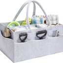 Pet Grooming Tote, Dog Grooming Supplies Organizer, Travel Outdoor (Bag ONLY) (Sliver Grey)
