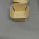 Unittype 30 Pcs One Pint Wooden Fruit Berry Gift Basket Bulk 4 x 4 x 2.5 Inch Small Square Vented Container Boxes for Food Storage and Party Arts Crafts Decor