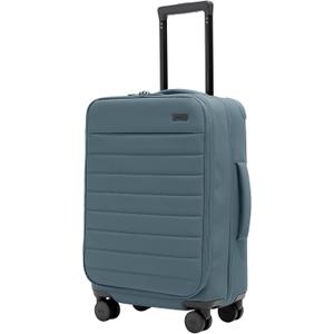 Away Softside Carry-On Suitcase, 22 Inch Lightweight, Expandable High-Strength Nylon Luggage With Spinner Wheels, Meets Requirements for Most Major Airlines, Coast Blue