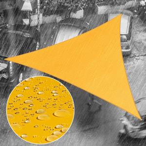 Royal Shade 12' x 12' x 12' Yellow Triangle Waterproof Sun Shade Sail Canopy Awning, UPF50+ 95% UV Blockage & Water Resistant, Outdoor Backyard Patio Garden (We Make Custom Size)