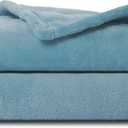 NANPIPER Baby Blankets, Super Soft Fleece Fuzzy Blanket for Toddler, Luxury Cozy Lightweight Microfiber Plush Blanket-Throw Size 30"x40",Light Blue (Small)