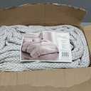 Chezmoi Collection Robyn 3-Piece Neutral Taupe Gray White Floral Hibiscus Flower Patchwork Striped Quilt Set - Pre-Washed Cotton Coverlet - Lightweight Reversible Bedspread, King Size