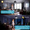 3 Pack Motion Sensor Light Bulbs, 12W(100W Equivalent) Motion Detector Light Bulb, Dusk to Dawn E26 Led Emergency Lightbulbs Indoor Outdoor for Porch Garage Hallway