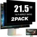 2 x 2 Pack 21.5 Inch Computer Privacy Screen Filter for 16:9 Widescreen Monitor