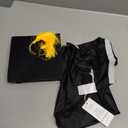 Dog Graduation Cap and Gown, Dogs Cats Graduation Holiday Halloween Costume Accessory(Black,Small)