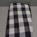 Softalker Gingham Checkered Rectangle Tablecloth - Waterproof Buffalo Plaid Table Cloth Stain Resistant Washable Table Cover for Picnic/Camping/Outdoor - Black and White, 54 x 120 Inch