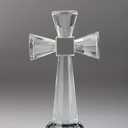 Modern Cross Decor 53.3 inches - Caring Sympathy Gift or Memorial Gifts - Wonderful Addition to Your Christian Dcor - Crystal Cross in Gift Box Plane Cross