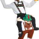 Morph One Size Fits Most Bavarian Piggyback Costume, Brown, White and Black
