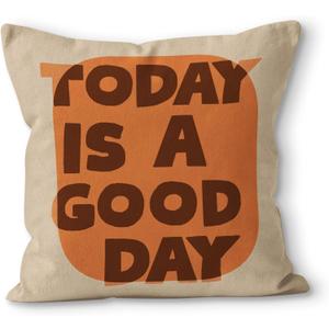 SiuSue Eclectic Decor - Trendy Funky Today is a Good Day Pillow Covers 18x18, Eclectic Maximalist Throw Pillows Covers for Couch Sofa, Maximalist Decor(Brown) SiuSue Eclectic Decor - Trendy Funky Today is a Good Day Pillow Covers 18x18, Eclectic Maximalist Throw Pillows Covers for Couch Sofa, Maximalist Decor(Brown)