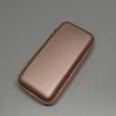 iMangoo Shockproof Travel Essentials Organizer Charger Case, Space-Optimized Zipper Electronics Accessories Pouch Tech Cord Cable Adapter Power Bank Storage for Women Men, 8.5x4.5x2 in (Rose Gold)