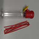 Mini Hummingbird Feeder 4 Pack 2.3oz Small Nectar Plastic Red Cute Hummingbird Feeders with Hanging Wires for Outdoor