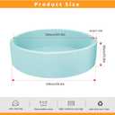 Memory Foam Ball Pit for Kids, Soft Ball Pool Round Ball Pit for Toddlers Play(Balls are NOT Included) (Light Blue, 128CM/50.4IN), 51.2 IN
