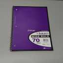 Top Flight Spiral Notebook, 1 Subject, 70 Wide Ruled Sheets, Violet