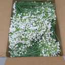 100 Pcs Babys Breath Artificial Flowers, Baby Breath Flowers Artificial Bulk, Real Touch White Fake Flowers, Faux Babies Breath Gypsophila for Wedding Home Decor Floral Arrangement