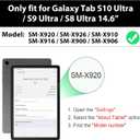 SEYMAC for Samsung Galaxy Tab S10 Ultra 2024/ S9 Ultra/ S8 Ultra Case 14.6 Inch, Heavy Duty Shockproof Protective Case with Screen Protector, Stand, Hand/Shoulder Strap and Pen Holder, Black
