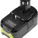 18V Battery for Ryobi One+: 18 Volt 6Ah Lithium-ion Replacement for Ryobi One Plus P108 P102 P107 P189 Drill Tools High Performance Battery PBP005