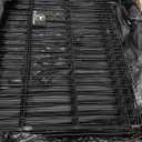 PJYuCien Dog Playpen - 8 Panels 42 inchH Metal Foldable Exercise Pen, Pet Fence Puppy Crate Kennel Indoor Outdoor with Top Cover & Bottom Pad for Medium Large Pets Black