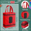 Wesnoy 24 Pcs Teacher Appreciation Gift Tote Bags Bulk Thank You Teachers Treat Goodie Bags with Handles Reusable Non Woven Gifts Wrap for School Office Retirement Graduation Party Supplies