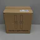 Wall Sconces Set of Two, Hardwired Brushed Nickel Bathroom Sconces Wall Lighting with Clear Glass, Modern Sconces Wall Decor Set of 2 Bathroom Light Fixtures for Mirror Hallway (Bulbs Not Included)