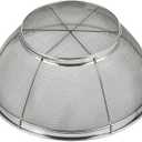 Juvale Stainless Steel Fine Mesh Strainer - Durable Rust-Resistant Mesh Colander - Ergonomic Handle Rice Colander - Ultra-Fine Flour Sifter - Dishwasher Safe with Stable Design - 11 in x 4 in, Silver