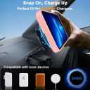 Magnetic Compatible with iPhone 12 Pro Max & iPhone 13 Pro Max Case, [Built-in Invisible Kickstand][Compatible with Mag-Safe] Slim Translucent Matte Phone Case for iPhone 12/13 Pro Max, Pink