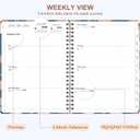 3 x 2026 Planner, Weekly and Monthly Calendar Planner Organizer, January-December, Academic Planning Agenda Book, Office School Home Suppiles for Women & Men, 6.3"  8.5" (Birds & Blooms)