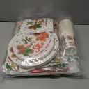 Christmas Gingerbread Gender Reveal Decorations Red Green Christmas Gender Reveal Paper Plates Napkin Tablecloth Balloons Boxes Tablecloth Backdrop Cake Topper for Xmas Baby Shower Party Decor