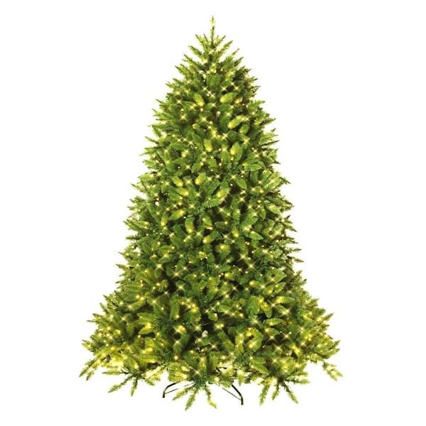 5 ft. Pre-Lit LED Slim Fraser Fir Artificial Christmas Tree with 450 Twinkling White Lights