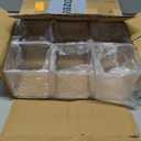 12 Pcs Clear Square Vases Acrylic for Centerpieces-4'' x 4'' Cube Square Flower Vase Bulk, Plastic Vases Container for Flowers Centerpieces Office Home Table Wedding Floral Plant