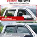 KPY Rain Guards Fit for 2006-2011 Chevrolet HHR, in-Channel Window Visors Vent Wind Deflectors 4PC, Car Accessories for 06-11 Chevy HHR