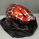 OUMURS Youth Dirt Bike Helmet DOT Certified for Boys & Girls Ages 5-14, Four Wheeler, Motocross, BMX, MX, UTV, Go Kart, Racing, Skateboard, Baseball (Red Cobweb, XL)