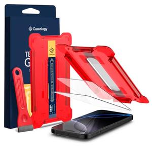 Caseology Snap Fit Screen Protector (4 Pack) Compatible with iPhone 16 Pro Case (2024) - Transparency Clear