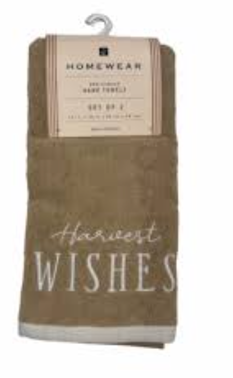 Homewear Embroidered Hand Towels - Harvest Wishes
Pack Of 6