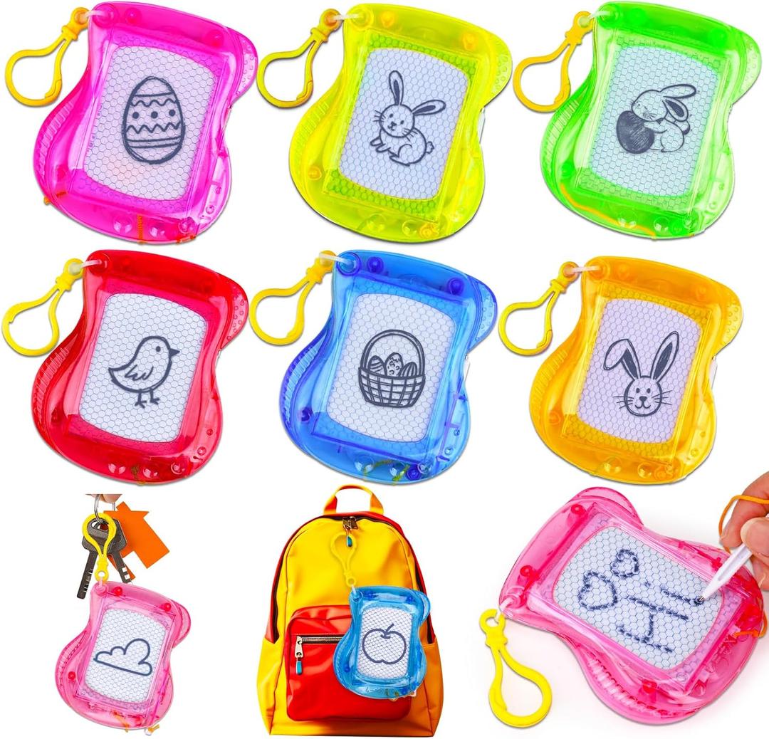 16PCS Mini Magnetic Drawing Board Party Favors Bulk for Kids 4-8 8-12 Goodie Treat Bag Easter Basket Stuffers Classroom Treasure Chest Carnival Prizes Box Toys Pinata Filler Birthday Return Gifts