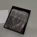 Trifold Chain Wallets for Men, Genuine Leather Wallet RFID Blocking Anti-Theft Chain for Biker, Motorcycle (Dark Coffee)