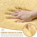 Yellow Bathroom Rug Mat Non Slip 36"x24", Super Absorbent Bath Mat Quick Drying, Soft Fluffy Thick Plush Microfiber Bath Rugs for Bathroom Floor, Tub and Shower, Machine Washable