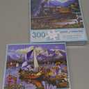 Bits and Pieces – Value Set of 2 300 Piece Jigsaw Puzzles for Adults – Old Steam Train, Flying High, Bon Voyage Jigsaw Puzzles by Artist Oleg Gavrilov, Completed Puzzle Size: 18" x 24"