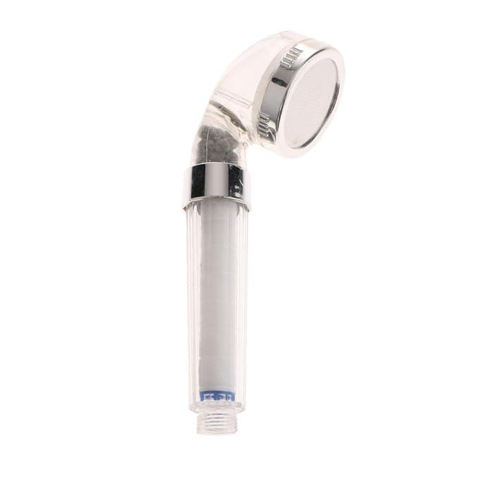 CALANDIS High Pressure Shower Head Triple Filtered Water Saving Spray Head 6cm Dia.