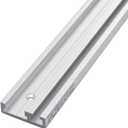 POWERTEC 71359 Aluminum Combo T-Track Miter Track for Woodworking | 32 Dual Track Rail, Aluminum Grey