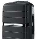 20 Inch Carry On Luggage with Spinner Wheels - Hard Shell Suitcase with TSA Lock, Airline Approved, Rolling Suit Case for Travel Weekend Trips, Black
