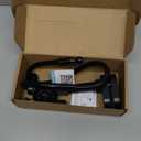 Magnetic Phone Holder for Bed Laying Down with Scrolling Ring Remote Page Turner, Bedside Gooseneck Phone Stand for iPhone Reading, Flexible Mount with Clicker for iPhone/Tiktok/Short Video (Black)