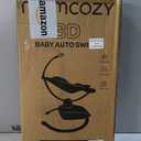 Momcozy CocoSway Electric Baby Swing for Infants, 180° Rotating Seat, Grey